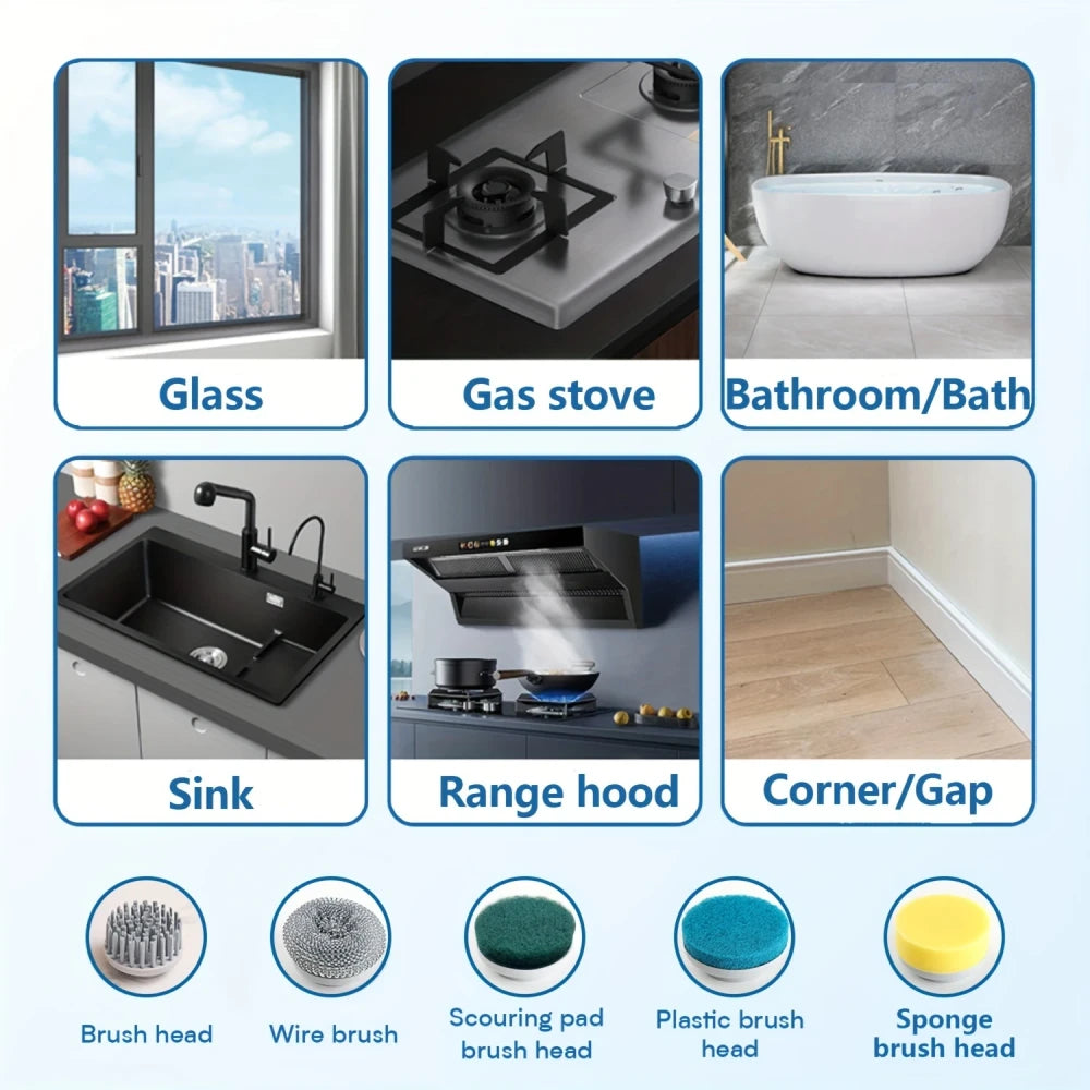 Electric Cleaning Brush Set
