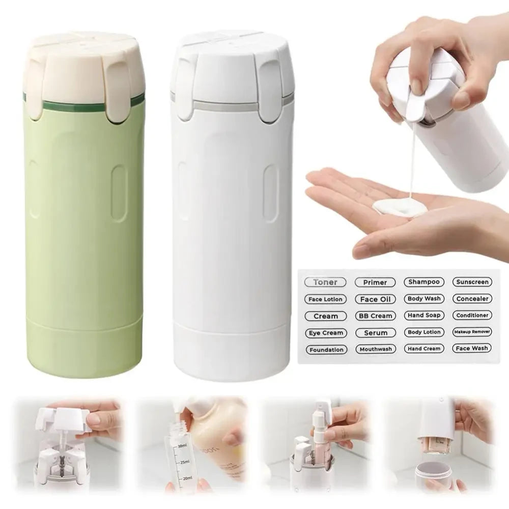 Portable 4 in 1 Travel Dispenser